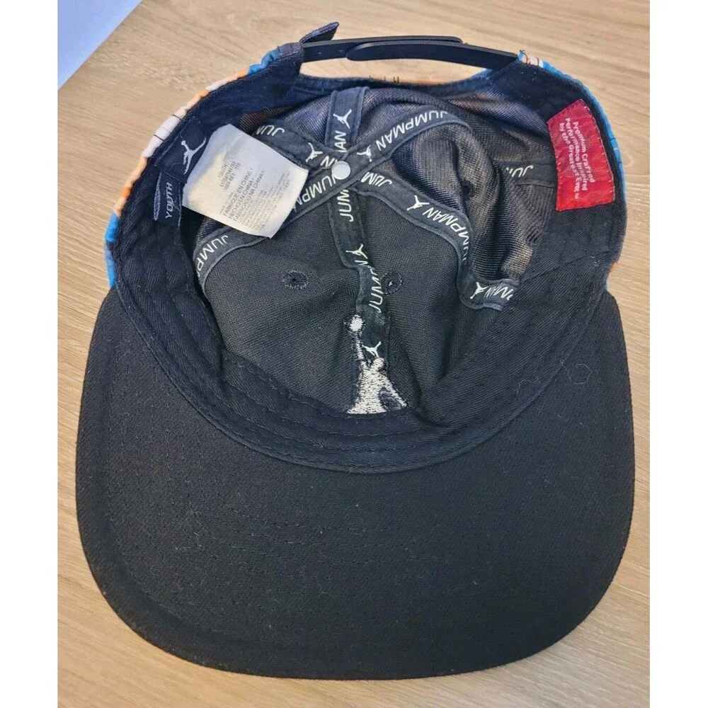 Jumpman Youth adjustable Cap Hat Snapback Michael Jordan Blue Orange Basketball
